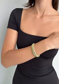 Gold Plated Stretch Cuff