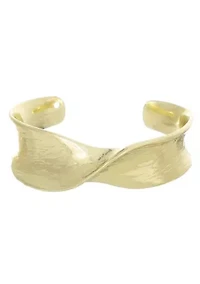 Gold Plated Twist Cuff