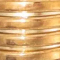 Gold Plated Set of 3 Coil Stretch Bracelets