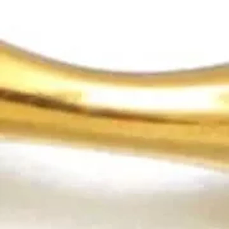 Tarnish Resistant 18k Gold Plated Invisble Clasp Bamboo Cuff