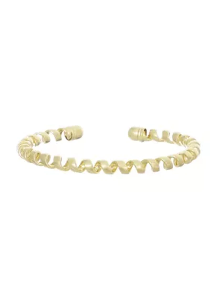 Gold Plated Coil Cuff
