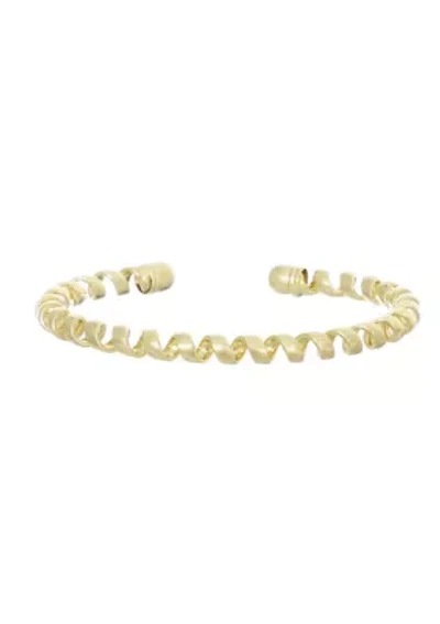 Gold Plated Coil Cuff