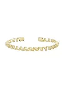 Gold Plated Coil Cuff