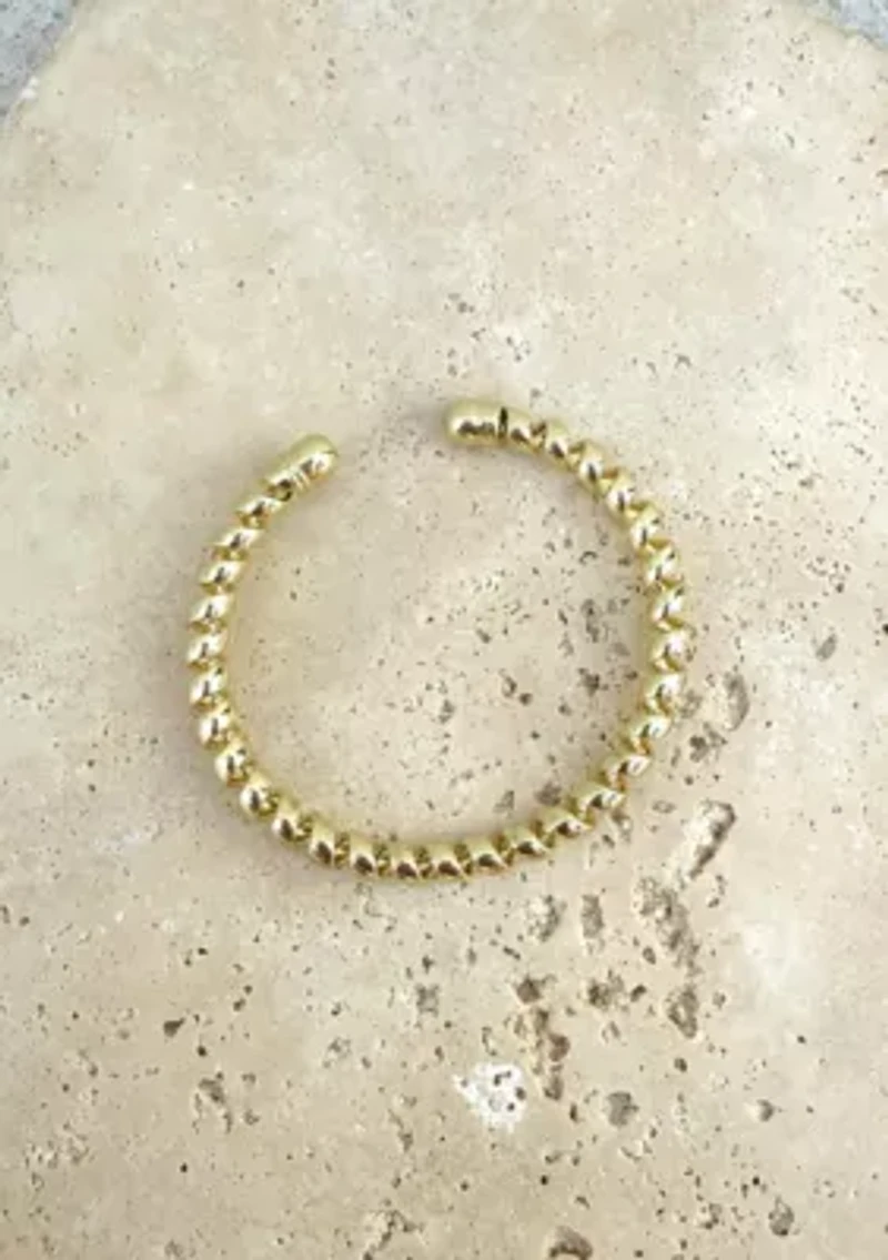 Gold Plated Coil Cuff