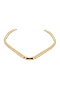 Tarnish Resistant 18k Gold Plated Wave Cuff