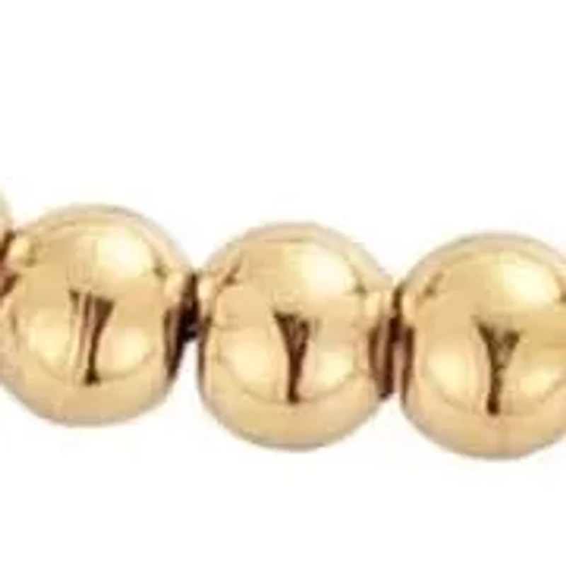 Tarnish Resistant 18k Gold Plated Beaded Bolo Bracelet