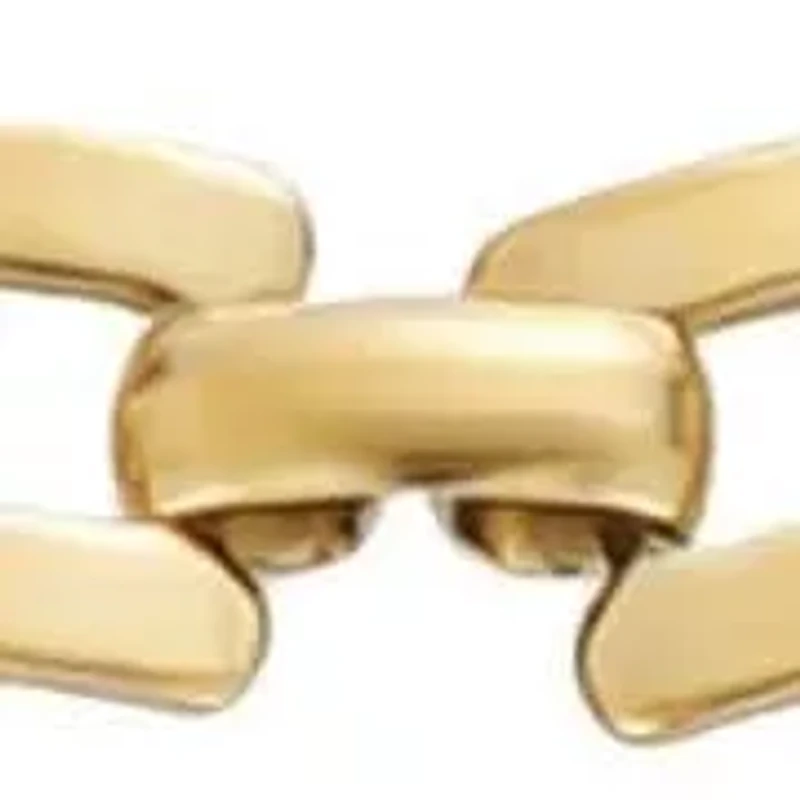 Tarnish Resistant 18k Gold Plated Grid Chain Bracelet