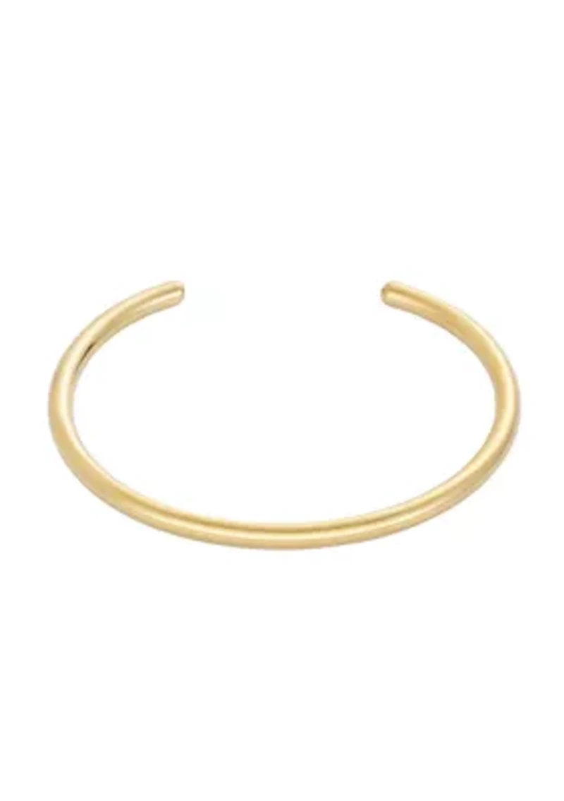 Tarnish Resistant 18k Gold Plated Cuff Bracelet