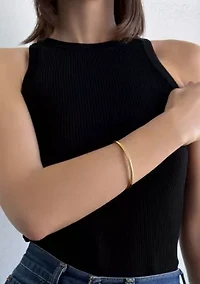 Tarnish Resistant 18k Gold Plated Cuff Bracelet