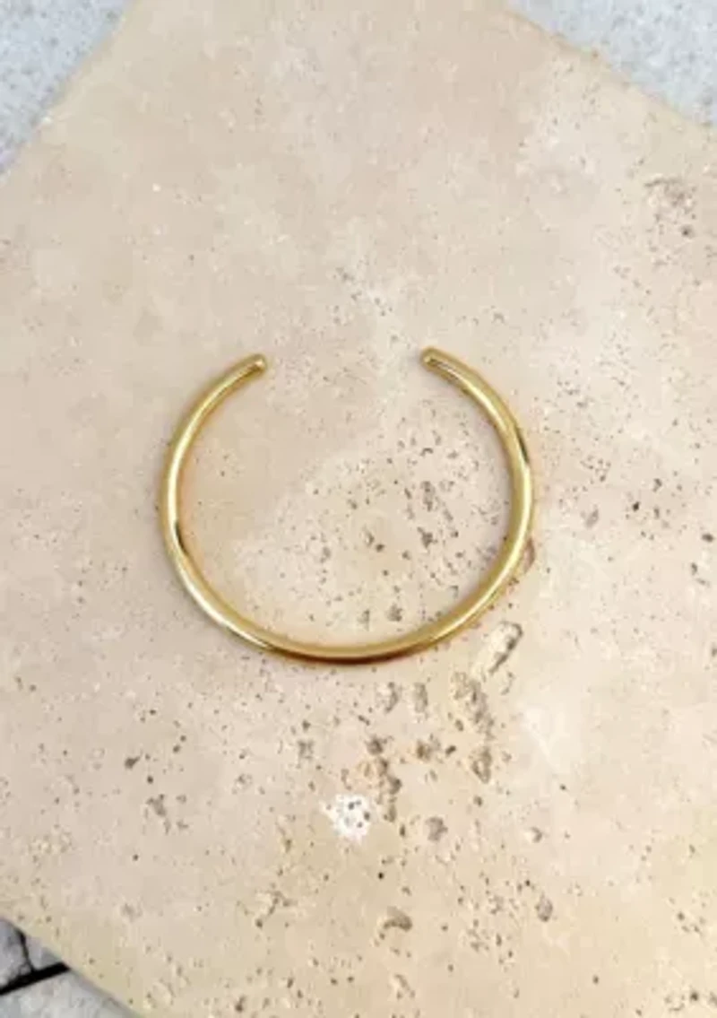 Tarnish Resistant 18k Gold Plated Cuff Bracelet