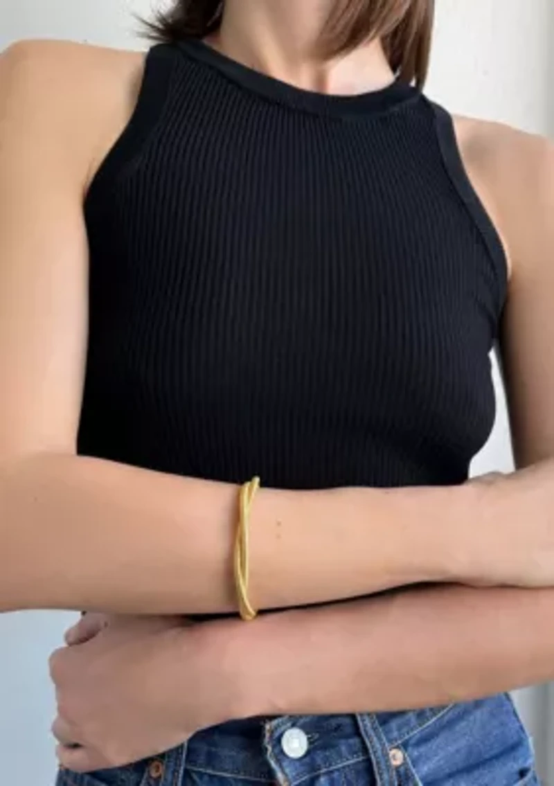 Tarnish Resistant 18k Gold Plated Wrap Chord Bracelet