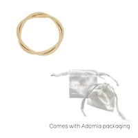 Tarnish Resistant 18k Gold Plated Wrap Chord Bracelet