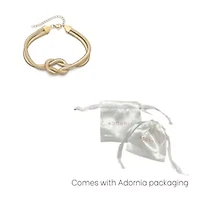 Tarnish Resistant 18k Gold Plated Knot Bracelet