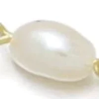 14k Gold Plated Freshwater Pearl and Flower Bracelet