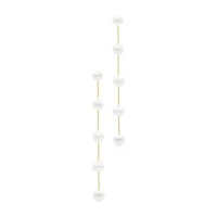 14k Gold Plated Freshwater Pearl Sweeper Earrings