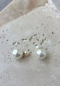 Double Sided Pearl Studs