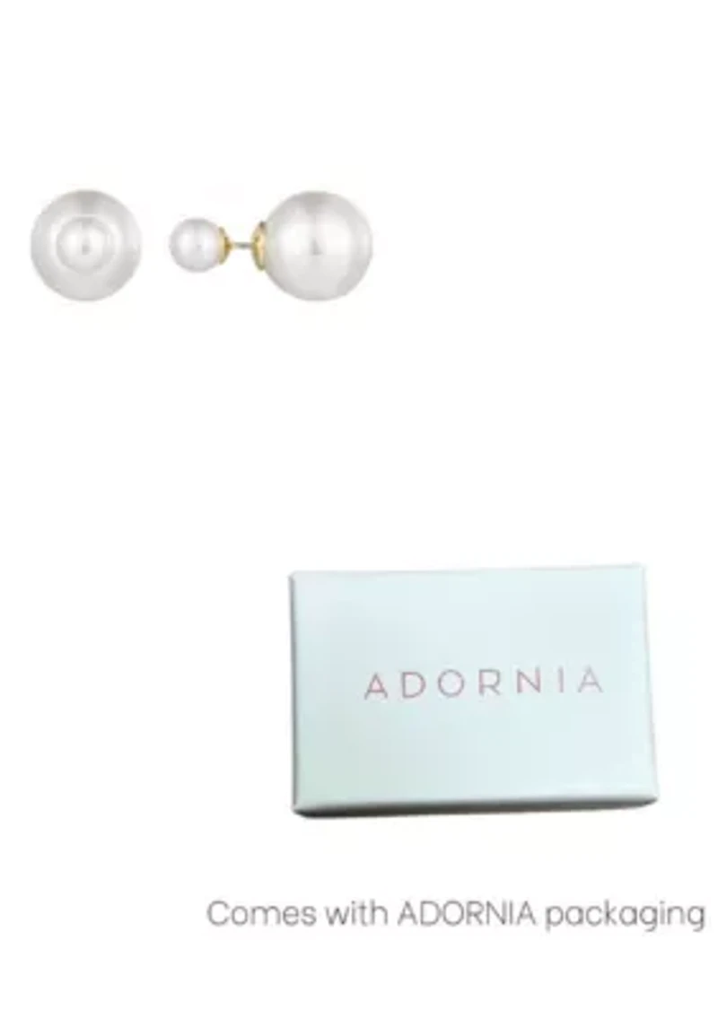 Double Sided Pearl Studs