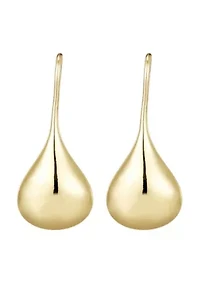 14k Gold Plated Rain Drop Wire Earrings