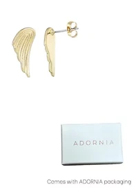 14k Gold Plated Winged Earrings