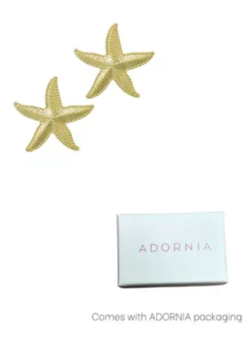 Gold Plated Oversized Shell Stud Earrings