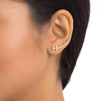 14k Gold Plated Arrow Climber Earrings