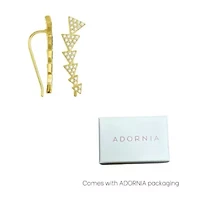 14k Gold Plated Arrow Climber Earrings