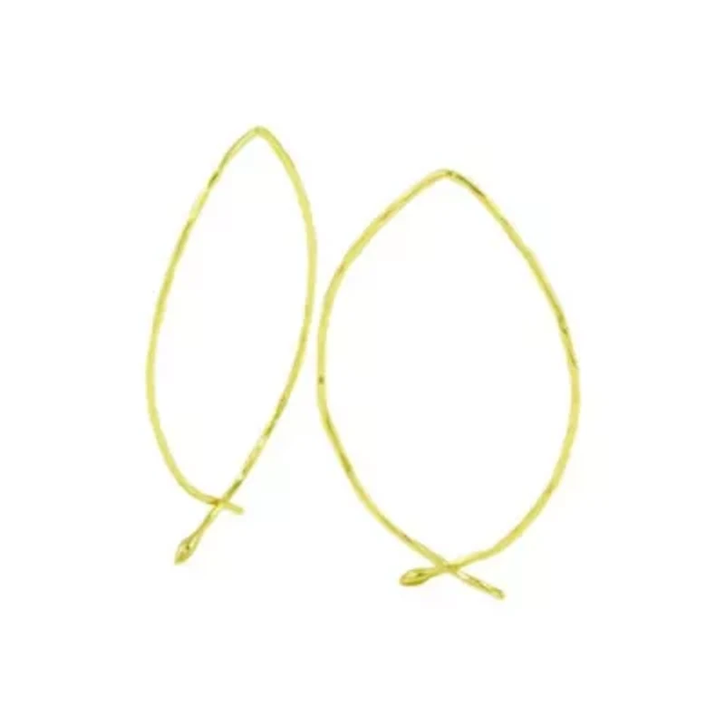 14k Gold Plated Wire Threader Earrings