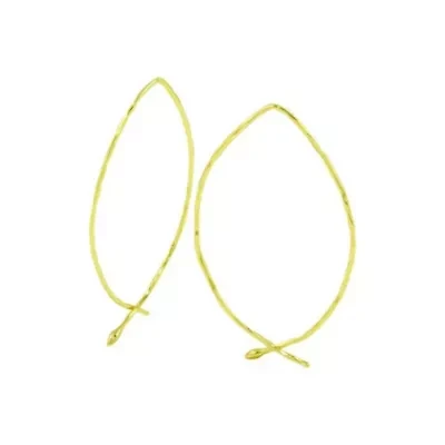 14k Gold Plated Wire Threader Earrings
