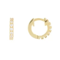 14k Gold Plated Mini Huggie Hoop Earrings