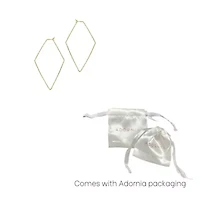 Tarnish Resistant 14k Gold Plated Geometric Hoop Earrings