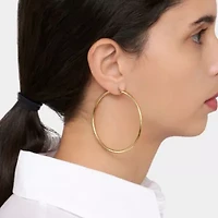 Tarnish Resistant 14k Gold Plated Hoop Earring Set