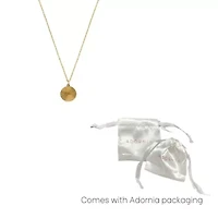 Tarnish Resistant 14k Gold Plated Medallion Burst Pendant Necklace