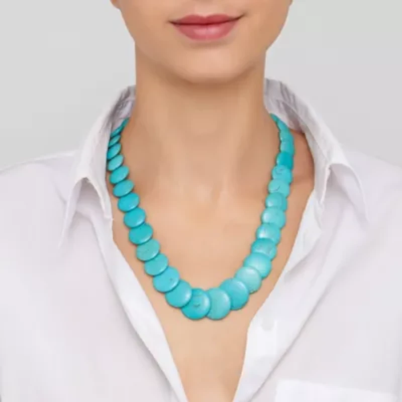 Scalloped Turquoise Necklace