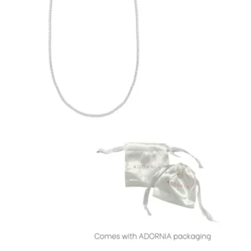 Sterling Silver Plated Micro Tennis Necklace