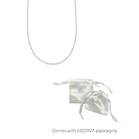 Sterling Silver Plated Micro Tennis Necklace