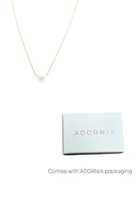 Tarnish Resistant 14k Gold Plated Freshwater Pearl Chain Necklace