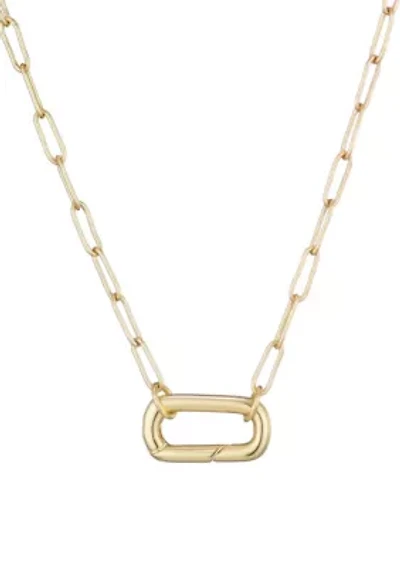 14k Gold Plated Lock Necklace