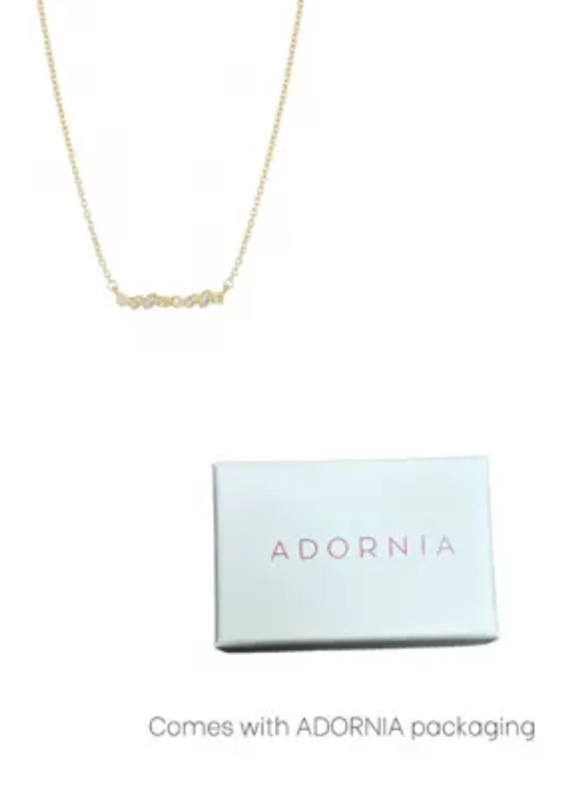 14k Gold Plated Dainty Mixed Shape Bar Necklace