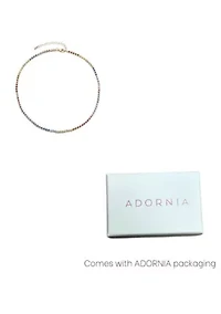 14k Gold Plated Rainbow Tennis Neckalce