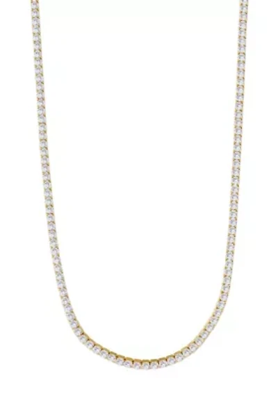 14k Yellow Gold 3mm Tennis Chain Necklace