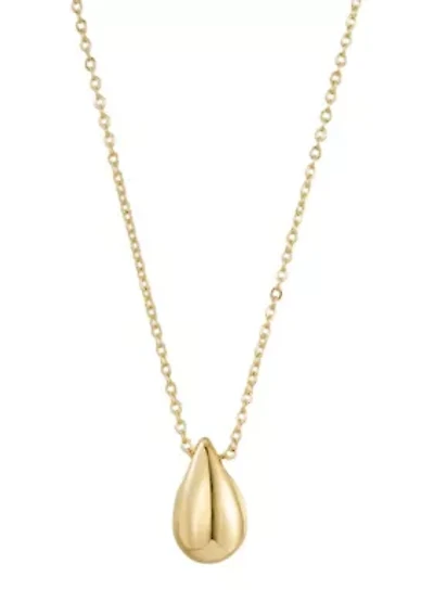 14k Gold Plated Teardrop Necklace