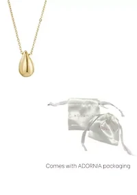 14k Gold Plated Teardrop Necklace