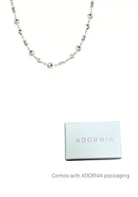 14k Gold Plated Mixed Shape Crystal Necklace