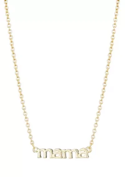 14k Gold Plated Mama Necklace