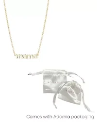 14k Gold Plated Mama Necklace