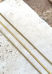 Tarnish Resistant 18k Gold Plated Set of 3-Chain Necklaces