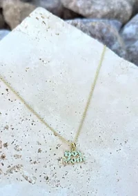 14k Gold Plated Boymom Pendant Necklace