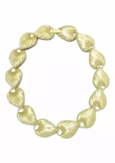 14k Gold Plated Deco Link Necklace