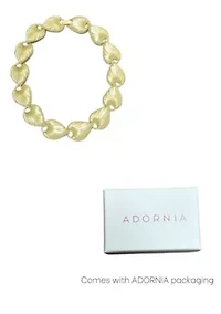 14k Gold Plated Deco Link Necklace