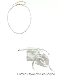 Tarnish Resistant Seed Freshwater Pearl Strand Necklace